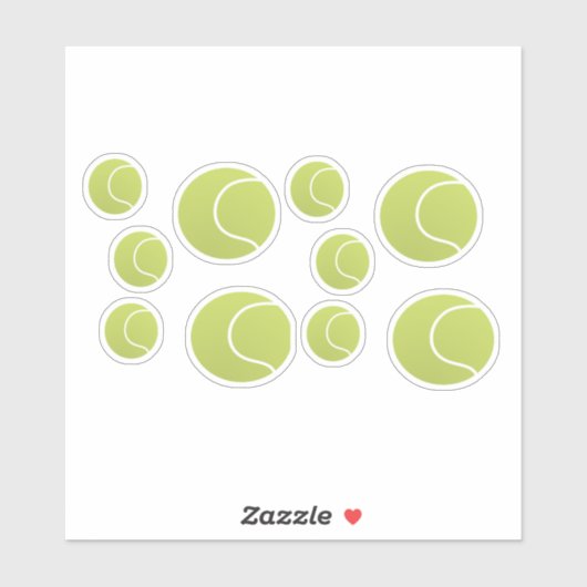 Tennisballen Sticker (Vel)