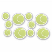 Tennisballen Sticker (Voorkant)