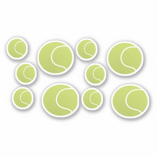 Tennisballen Sticker (Voorkant)