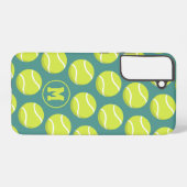 Tennisballen voor meisjes, monogrammen samsung galaxy hoesje (Achterkant horizontaal)