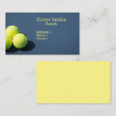 Tennisballen zijn op de achtergrond van de rechtba visitekaartje (Voorkant / Achterkant)