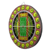 Tennisbanen 20 schoten dartbord (Voorkant Rechts)