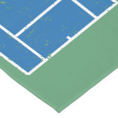 Tennisbanen in blauw en groen korte tafelloper (Hoek)