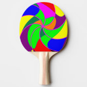 Tennisbat / peddel - kleurendraden tafeltennisbatje (Achterkant)