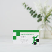 tennisblokken visitekaartje (Staand voorkant)