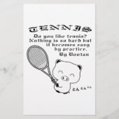 Tennisbriefpapier Briefpapier (Voorkant)