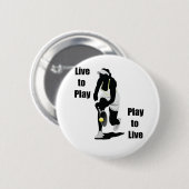 TennisChick Live om af te spelen Ronde Button 5,7 Cm (Voorkant /achterkant)