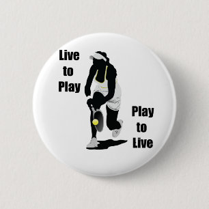 TennisChick Live om af te spelen Ronde Button 5,7 Cm