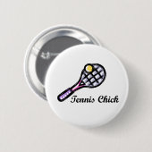 TennisChick Logo Ronde Button 5,7 Cm (Voorkant /achterkant)