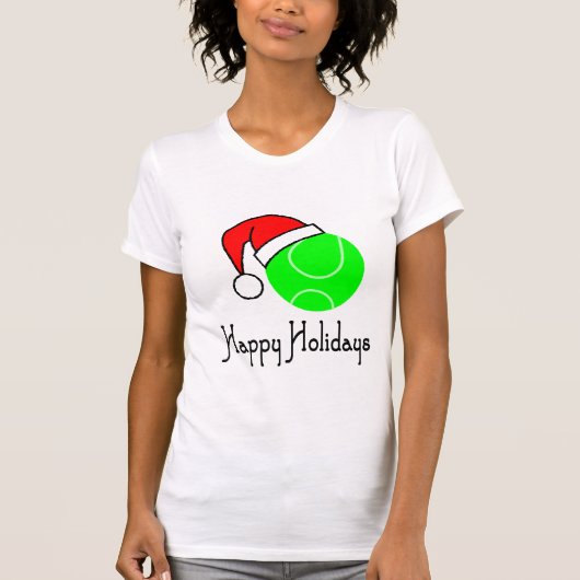 TennisChick Prettige feestdagen T-shirt (Voorkant)