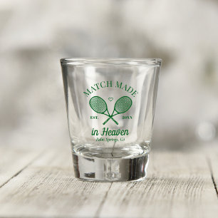 Tennisclub Bachelorette Verloving in de Hemel Shot Glas
