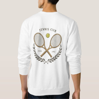  tennisclub Hoodie | Gepersonaliseerde retro Trui