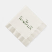 Tennisclub-thema feest servet (Hoek)