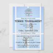 Tennisclub Toernooi Logo Kaart (Voorkant)