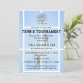 Tennisclub Toernooi Logo Kaart (Staand voorkant)