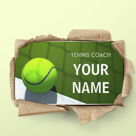 Tenniscoach Green Sports Visitekaartje
