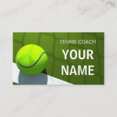 Tenniscoach Green Sports Visitekaartje (Voorkant)