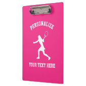 Tenniscoach inclusief roze klembord voor dames (Links)