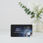 tenniscoach-instructeur visitekaartje (Staand voorkant)