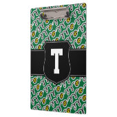 Tenniscoach klembord | Gepersonaliseerd monogram (Links)