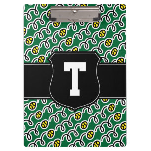Tenniscoach klembord Gepersonaliseerd monogram