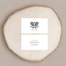 Tenniscoach Minimalist Zwart Wit