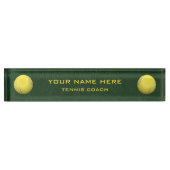 Tenniscoach Naambordje (Voorkant)