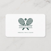 Tenniscoach Professioneel Sporttrainer Visitekaartje (Voorkant)