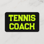 Tenniscoach QR-code Visitekaartje (Voorkant)