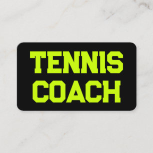 Tenniscoach QR-code Visitekaartje