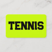 Tenniscoach QR Visitekaartje (Voorkant)