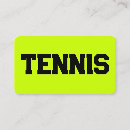 Tenniscoach QR Visitekaartje (Voorkant)