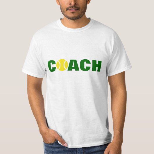 Tenniscoach t-shirt (Voorkant)