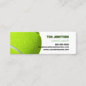 tenniscoach tennis ball mini visitekaartje (Voorkant)