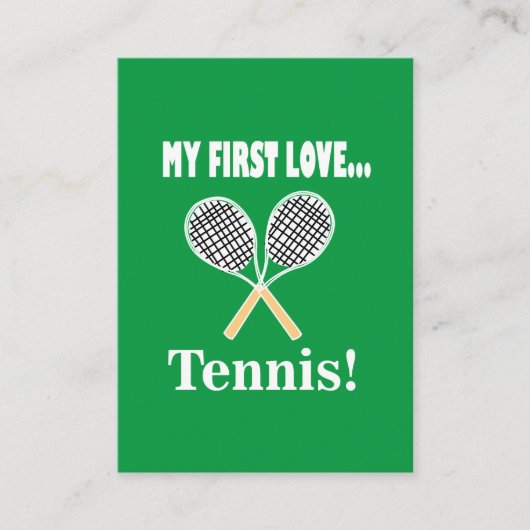 Tenniscoach Visitekaartje (Voorkant)