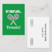Tenniscoach Visitekaartje (Voorkant / Achterkant)