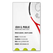 Tenniscoach Visitekaartje magneten (Voorkant Verticaal)