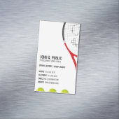 Tenniscoach Visitekaartje magneten (Voorbeeld)