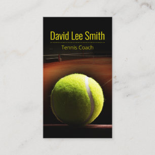 Tenniscoach Zakelijke Kaart Visitekaartje