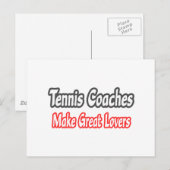Tenniscoaches...Grote liefhebbers Briefkaart (Voorkant / Achterkant)