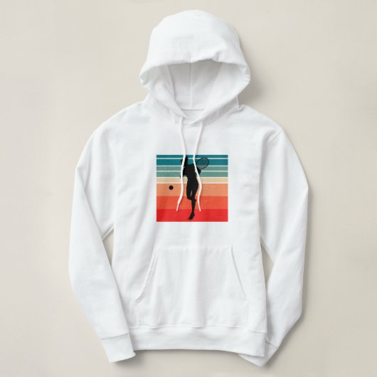 tennisdamesretro hoodie (Design voorkant)