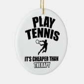    Tennisdesign Keramisch Ornament (Rechts)