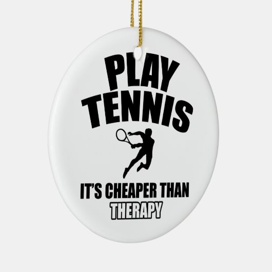    Tennisdesign Keramisch Ornament (Rechts)