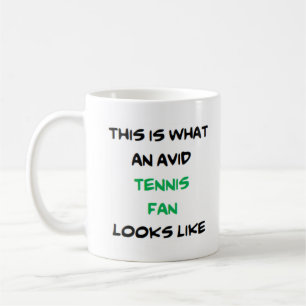 tennisfan, enthousiast koffiemok