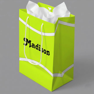 Tennisfeest Aangepaste tennis Speler Naam of Tekst Medium Cadeauzakje
