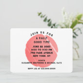 Tennisfeest Kaart (Staand voorkant)