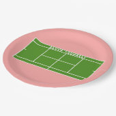 Tennisfeest Papieren Bordje (Gekanteld)