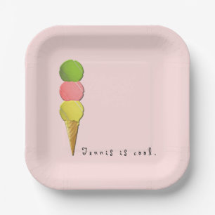 Tennisfeest Papieren Bordje