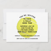 Tennisfeest uitnodiging (Voorkant)