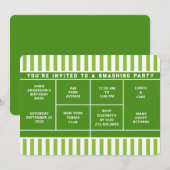 Tennisfeest Uitnodiging (Voorkant / Achterkant)